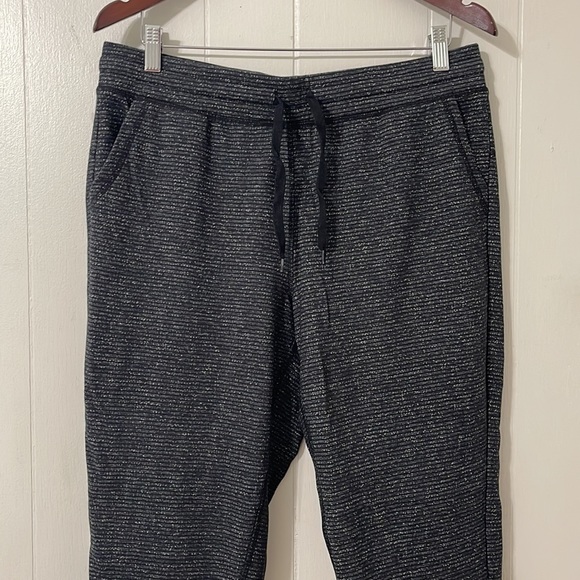 CHAMPION Elite Gray Black Stripe Jogger Sweatpants - Size L - Picture 2 of 14